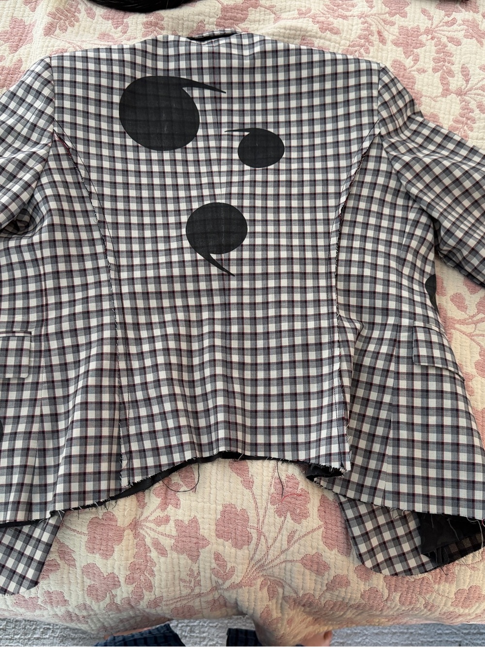 Golden Goose Plaid Raw Edge Comma Jacket in size L - Picture 8 of 13